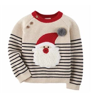 Mud Pie Santa Sweater with Stripes 12-18 months